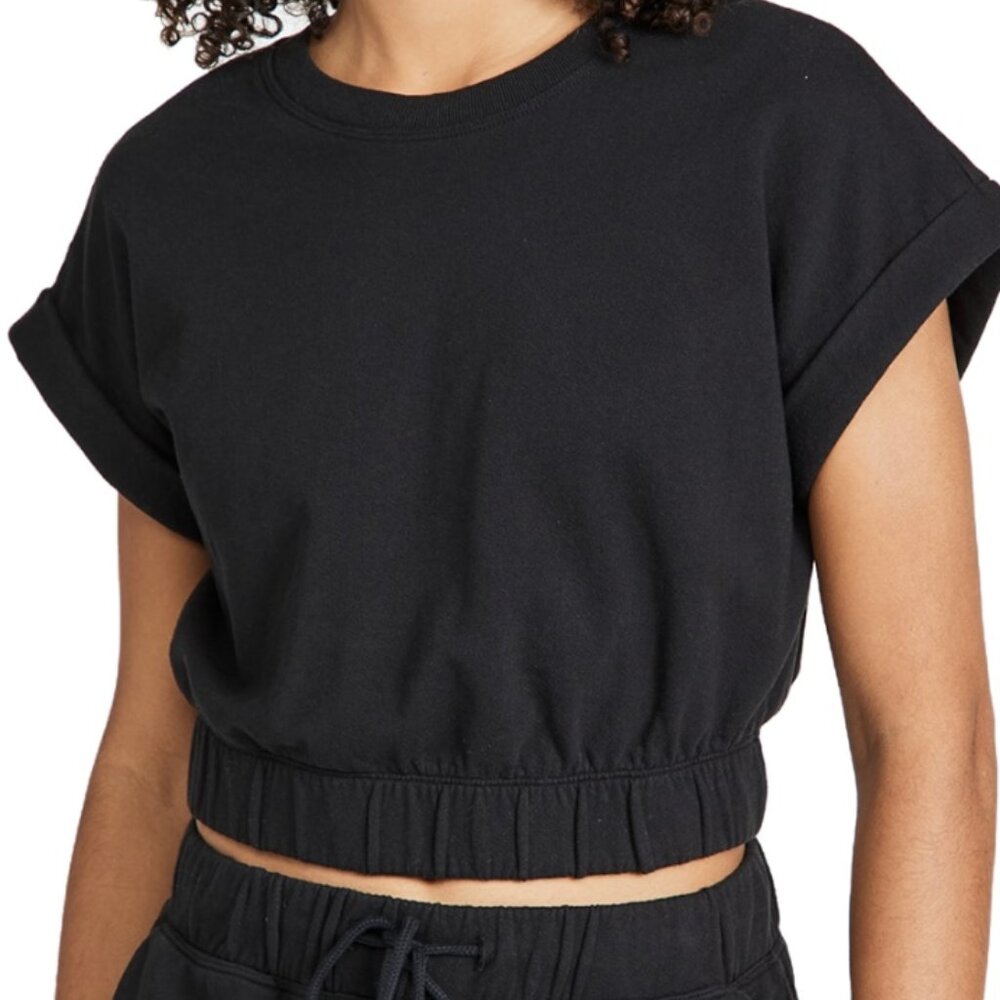 SPLITS59 Franky French Terry Cropped Sweatshirt NWT